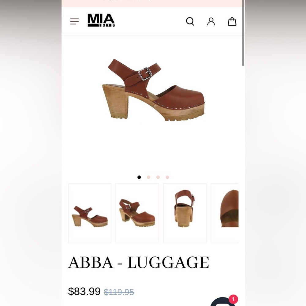 MIA ABBA Swedish Clogs